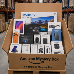 Boîte mystère électronique avec livraison gratuite, assortiment de écouteurs sans fil, drones, appareils photo numériques, batteries externes pour la vente en gros aux marchés et aux détaillants - Product Image 1