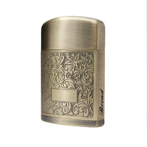 BD256-1 आधुनिक इलेक्ट्रॉनिक विंडप्रूफ लाल आग धातु इंflatable सिगरेट हल्का धूम्रपान सामान थोक - Product Image 5