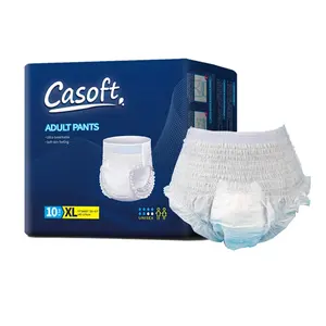 Ücretsiz Numune Toptan Ucuz Özel Yetişkin Tek Kullanımlık Çekmeli Bebek Bezi Üreticisi Rahat Yetişkin Kadın Külotları - Product Image 1