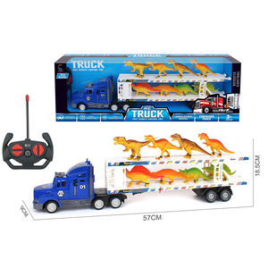 멀티 스타일 더블 데커 RC 컨테이너 트럭 장난감 6 관성 차량 세트 어린이 원격 제어 자동차 장난감 4CH 무선 제어 장난감 - Product Image 1