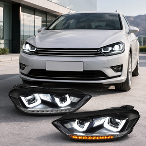 YU GUANG pour Volkswagen <span class=keywords><strong>Golf</strong></span> <span class=keywords><strong>Sportsvan</strong></span> <span class=keywords><strong>Golf</strong></span> Plus Phare avant 2016 2019 Amélioration du phare avant Accessoire de voiture Phare LED - Product Image 1