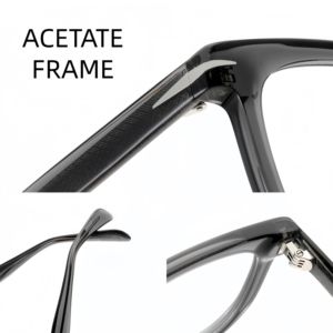 Gafas Ópticas de Acetato de Lujo Unisex, Montura de Gafas con Filtro de Luz Azul, Gafas de Moda con Bloqueo de Luz Azul, Venta al Por Mayor OEM de Alta Gama - Product Image 3