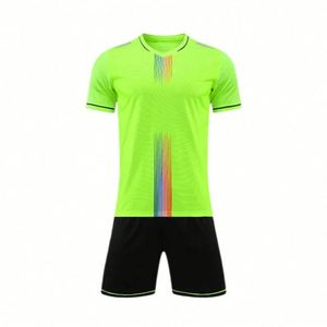 Conjuntos de Entrenamiento de Fútbol para Clubes, Conjunto Completo Unisex para Adultos, Camiseta de Fútbol de Manga Corta con Cuello en V 100% Poliéster, Secado Rápido, Talla Grande 2026 - Product Image 1