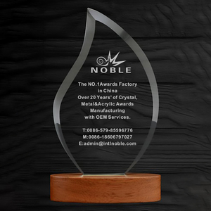 Tùy Chỉnh Gỗ Hình Dạng Khác Nhau Pha Lê Thủy Tinh Trophy Pha Lê Thủ Công Mỹ Nghệ Pha Lê Trophy Giải Thưởng - Product Image 1