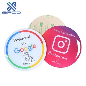 Revisión de Google personalizada NFC con etiqueta de epoxi de código QR/placa de comentarios para Ins/<span class=keywords><strong>Facebook</strong></span>/Yelp - Product Image 2