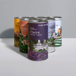 กล่องกระดาษคราฟท์ทรงกระบอกสำหรับบรรจุภัณฑ์อาหาร ชา กาแฟ สมุนไพร วิสกี้  แบบย่อยสลายได้เองตามธรรมชาติ เกรดสำหรับอาหาร - Product Image 3