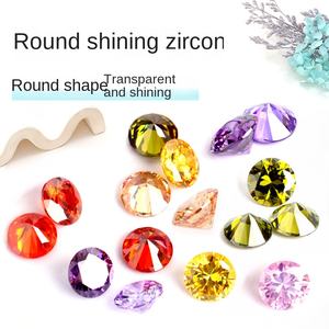 Vente chaude Blanc Zircon <span class=keywords><strong>Strass</strong></span> Fabrication En Gros Artificielle Couleur Haute Brillant Gemme - Product Image 2