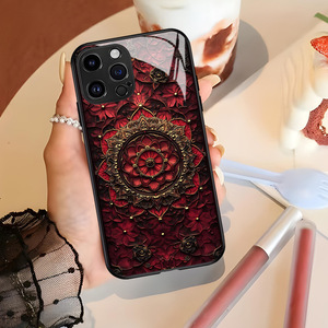 Custodia per telefono in vetro stile vintage per iPhone 15 Pro Max, accessori per iPhone 17, 16, 14, 13, 12 - Cover per cellulari - Product Image 4