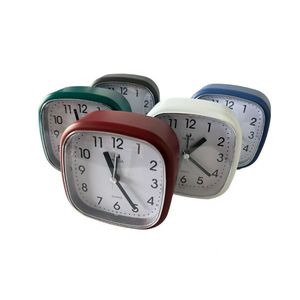 Desk <b>Clock</b> Silent Alarm <b>Clock</b> Square Design Multiple Colors For Home Office Use - Product Image 1