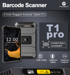 Tablette robuste industrielle Android 10.0 de 8 pouces, étanche IP68, 4G, USB, 128 Go, 6 Go de RAM, écran tactile, lecteur de codes-barres, déverrouillage par empreinte digitale - Product Image 3