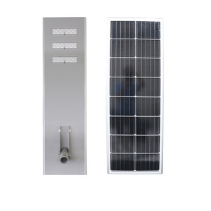 Farola Solar LED de 80W con Panel Mono Si para Iluminación Exterior de Carreteras, Patios y Plazas - Product Image 1