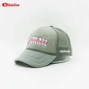 High Quality Men's 6-Panel Trucker Cap Custom Logo Caps in Three Colors for All-Season Sport Activities at a Cheap Price