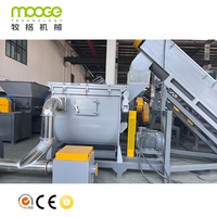 Línea de Lavado y Deshidratación Automática Profesional Mooge para Bolsas Tejidas de PP/PE, Máquina de Reciclaje de Alta Capacidad con Motor y Caja de Cambios