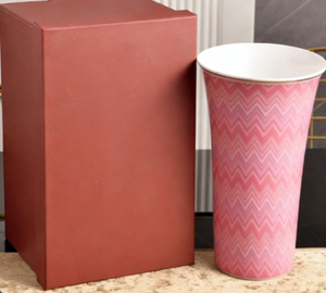 แจกันเซรามิคลายซิกแซกสไตล์เรโทร - ชุดของขวัญเป็นของที่ระลึก - Product Image 6