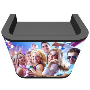 P1.25 P2.5 Cabine de <span class=keywords><strong>DJ</strong></span> mobile incurvée personnalisée, table de console, façade de pupitre, support de stand <span class=keywords><strong>DJ</strong></span> professionnel portable avec écran LED - Product Image 6