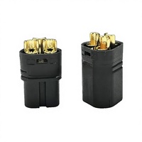 Connecteur moteur 3 pôles Amass MT60 noir, fiche en cuivre plaqué or pour contrôleur de monocycle, service OEM direct usine