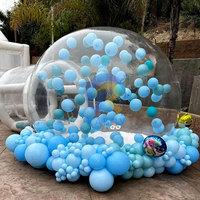 Dôme gonflable transparent blanc en PVC de qualité commerciale pour événements – Maison à bulles gonflable pour fêtes