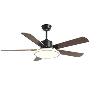 Nordic Style <b>Ceiling</b> <b>Fan</b> Light With Wooden Blades LED Dimmable For Living Room And Bedroom Flush Mount 220V - Product Image 2