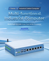 Mini PC Industrial Intel Gigabit LAN de 6 Puertos RK3588, Computadora Linux Octa-Core Sin Ventilador para Firewall, Router, IA e IoT