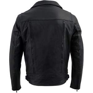 Chaqueta de Cuero Cordura Negra para Hombre LKM1760 2025 para Motocicletas, Transpirable y Cómoda con Bolsillos Multiusos - Product Image 5