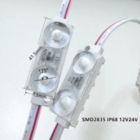 Module lumineux LED miniature SMD2835 de haute qualité, ultrasonique, DC12V 24V, 2 LED, 0,7W, IP68, étanche, haute luminosité, garantie 3 ans, canal