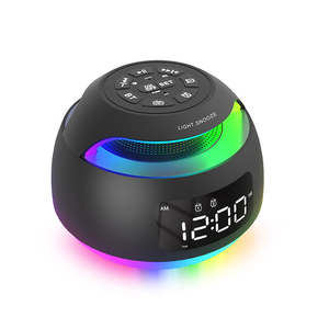 GOSTAR LD6606 RGB Colorful <b>LED</b> Digital Alarm <b>Clock</b> with FM Radio TF Card Speaker Built-in Battery for Home Office - Product Image 2