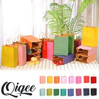 Sacs de courses en papier kraft imprimés sur mesure, sacs cadeaux laminés colorés écologiques réutilisables pour bougies, micro-ondes, emballage de magasin de détail