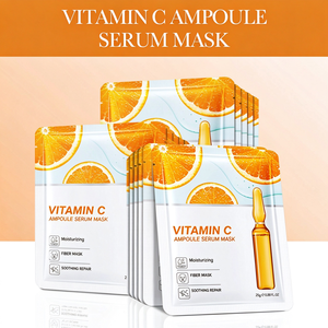 Masque facial doré en marque privée OEM ODM avec acide hyaluronique et vitamine C, hydratant et raffermissant, pour peaux grasses - Product Image 1
