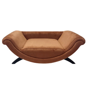 Cama de Lujo para Mascotas, Diseño de Bote Curvo, en Terciopelo Vintage, Cómoda para Gatos y Perros Pequeños - Product Image 2