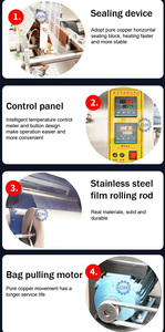 Máquina de llenado de bolsas de agua en sobres con panel inteligente PLC de fácil operación, máquina selladora ilimitada para agua pura - Product Image 6