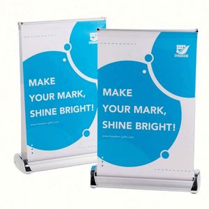 Factory Price Mini Retractable <b>Banner</b> Stand Table Top Roll up <b>Banner</b> - Product Image 4