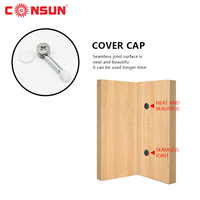 CONSUN Raccord de meuble 3-en-1 : Connecteur excentrique à écrou, Fixation Mini-Fix, Vis de connexion