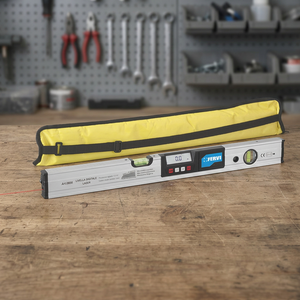 Niveau laser numérique industriel FERVI LIVELLA pour bricolage, précision 0,05 mm, portée 0-360°, piles AAA, pour la maison - Product Image 2