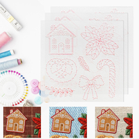 Kit de pochoirs de broderie DIY de haute qualité, artisanat fait main, modèles de broderie faits maison pour la décoration