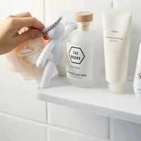 Étagères murales modernes en plastique avec figurines humanoïdes pour le rangement de la cuisine ou de la salle de bain
