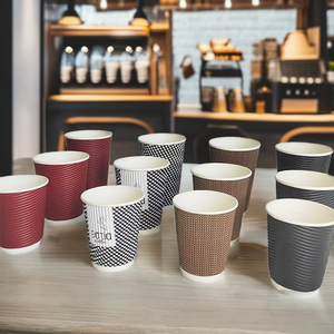 Biodegradable Corrugated Papercup, Low-priced Coffee Papercup Coffee Cup Paper Double Wall Custom logo Hot Coffee Paper Cup