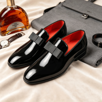 Luxuriöse Herren-Penny-Loafer aus Lackleder, Handgefertigte Slipper für Hochzeit, Business, Casual und Büro, Hochwertige Schuhe
