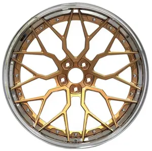 Специальные алюминиевые колеса под заказ 18 19 20 21 22 дюйма, серебристые, хромированные, 2 шт., 3 шт., глубокие вогнутые кованые диски из сплава