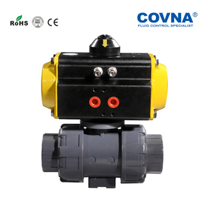 COVNA Pedido Urgente: Válvula de Bola Neumática de PVC de 1/2 Pulgada con Rosca y Doble Bola, con Actuador Neumático - Product Image 2