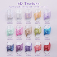 DZ NAIL Nouvelle Collection de Gels 3D Texturés Sans HEMA ni TPO – Retention de Forme Facile, Façonnage Simple, Couleurs Personnalisables, Grande Capacité