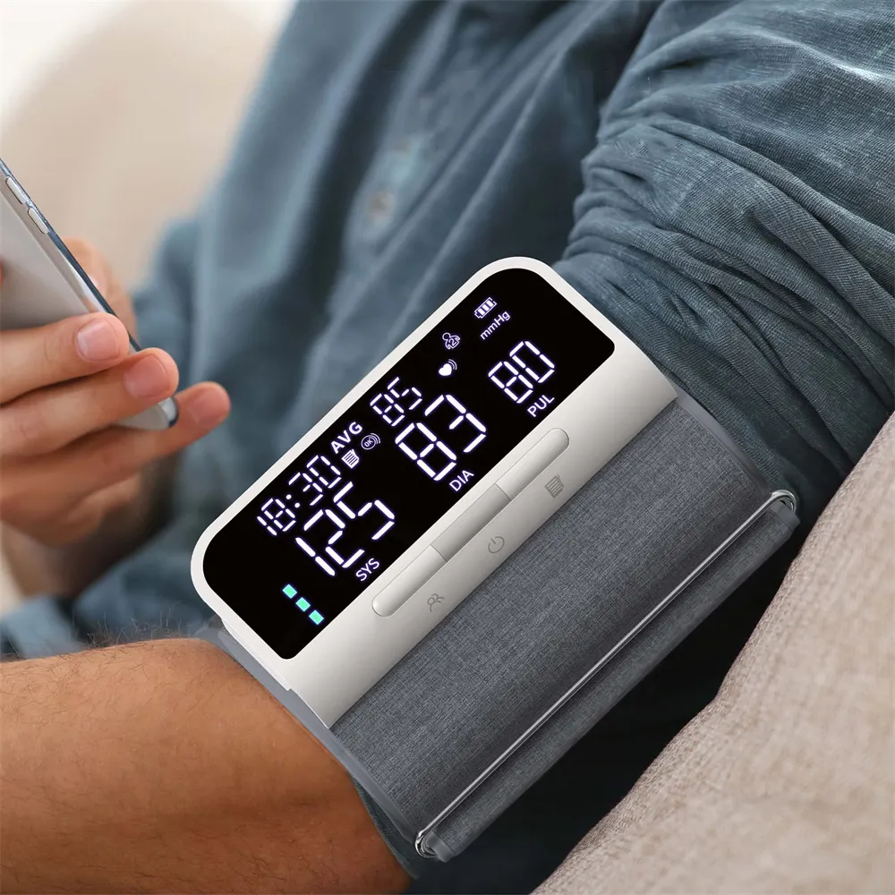 Rechargeable Sphygmomanometer Blood Pressure Machine BP Monitor Digital Tensiometer Upper Arm Digital Blood Pressure Monitor