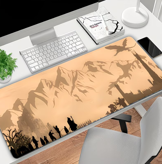 Non-Slip Mouse Pad HD Full-Color Printed Designs, Large Gaming Mouse Pad Esports, Durable Stitched Edges Gift Desktop Accessory