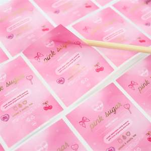 Feuilles d'autocollants d'étiquettes en vinyle résistantes aux intempéries avec logo personnalisé à quantité minimale de commande bas avec revêtement résistant aux rayures pour étiquettes de meubles d'extérieur - Product Image 2