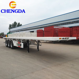 Originele fabrieks 3-assige containertrailer 20ft 40ft container flatbed semi-trailer te koop - Product Image 5