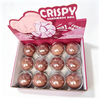 Nouvelle Balle Anti-Stress Croustillante en Forme de Patte de Chat, Effet Craquelé, Texture Moelleuse, Type Donut au Chocolat