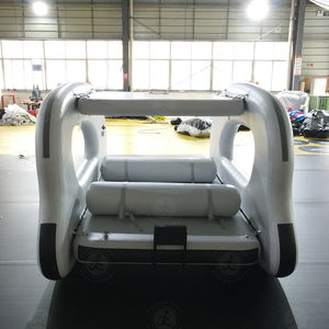 Barco inflable <span class=keywords><strong>pequeño</strong></span> 3M para juegos acuáticos al aire libre, catamarán inflable con motor, barco flotante para fiesta en la playa, uso para 2-4 personas - Product Image 5