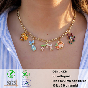 Amuletos del Horóscopo de Acero Inoxidable 316 con Esmalte Multicolor, Resistentes al Agua, los Más Vendidos, para Collares y Accesorios de Joyería - Product Image 1