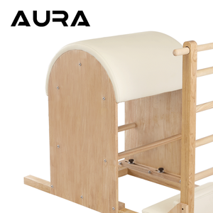 Barra a spirale in legno massello di acero resistente con nucleo profondo e schienale rinforzato, con gradini regolabili <span class=keywords><strong>per</strong></span> studio Pilates e uso in palestra - Product Image 6
