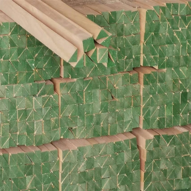 Modern Paulownia Wooden Triangle Chamfer 100% Solid Wood for Hotel Construction Use