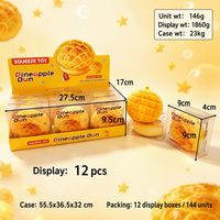 Jouet à presser anti-stress en forme d'aliments simulés, à remontée lente, Kawaii, Pudding, Maïs, Cacahuète, en TPR, Cadeau, OEM, 14 ans et plus